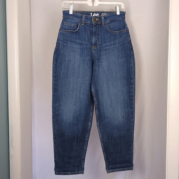 LEE Women's High Rise Balloon Taper Crop Jeans Size 2 - Picture 1 of 4